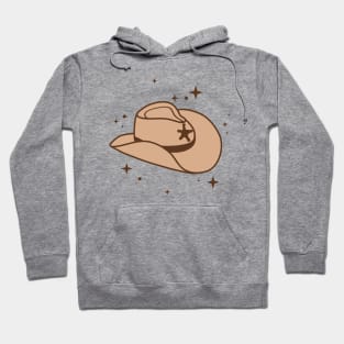 Brown Cowboy Hat Cowgirl Aesthetic Hoodie